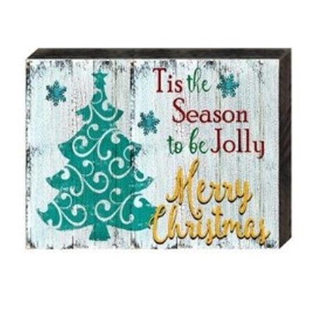 DESIGNOCRACY Tis the Season Quote Holiday Art on Board Wall Decor 9880412